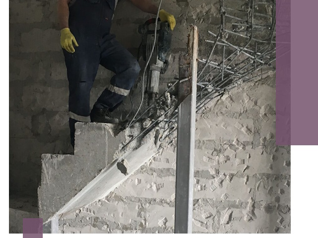 Демонтаж металлических и бетонных лестниц в Похвистневе