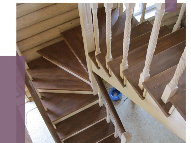 Реставрация деревянных лестниц в Похвистневе от 4306 руб.