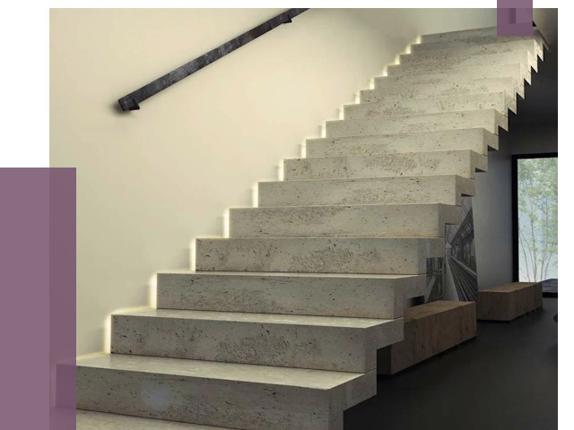Облицовка бетонных лестниц в Похвистневе от 4613 руб/м2