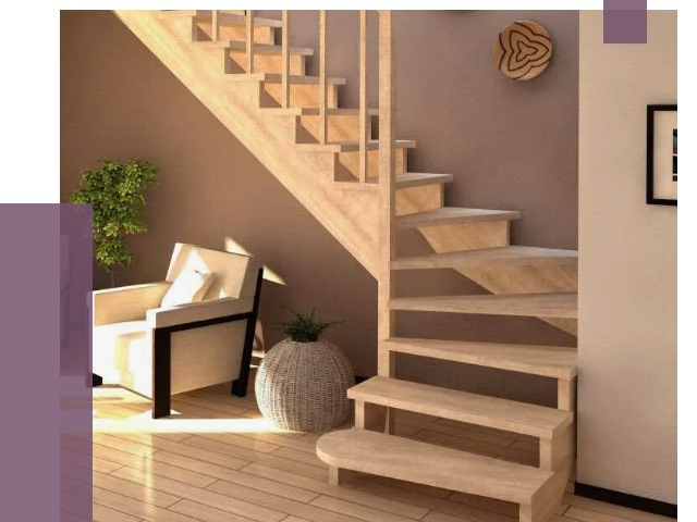 Изготовление Г-образных лестниц в Похвистневе от 18966 руб. 