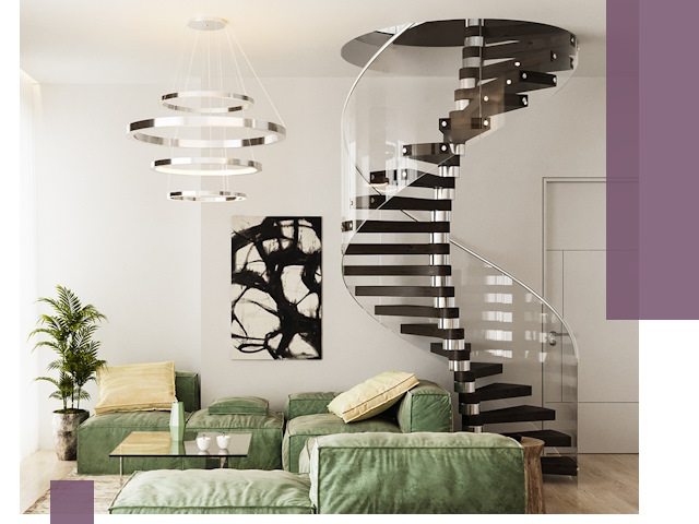 Лестницы для двухуровневой квартиры в Похвистневе — изготовление и монтаж