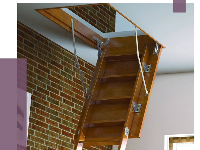 Установка чердачной лестницы в Похвистневе от 7843 руб. | ПРОЛЁТ-Пхв