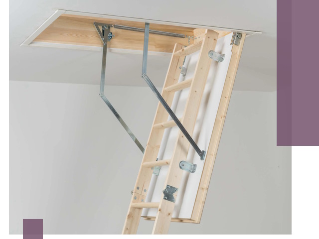 Установка чердачной лестницы под ключ в Похвистневе