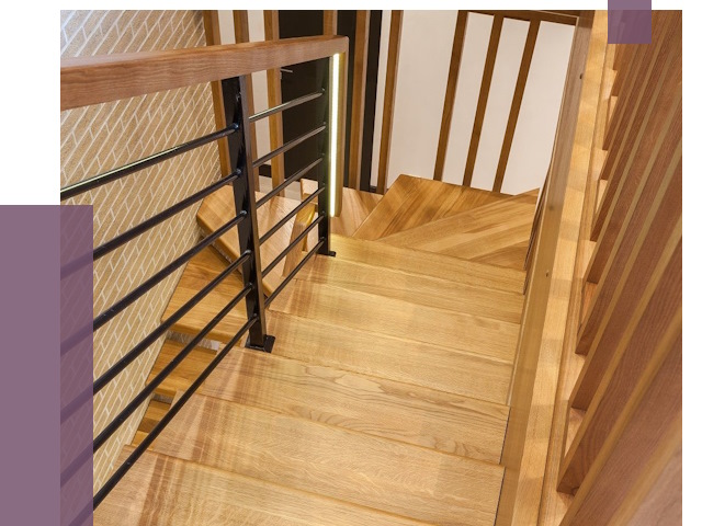 Лестницы из ясеня в Похвистневе под ключ от 10047 руб. 