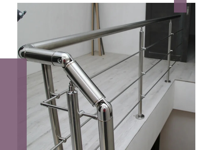 Перила из нержавеющей стали в Похвистневе от 9022 руб. под ключ | ПРОЛЁТ-Пхв