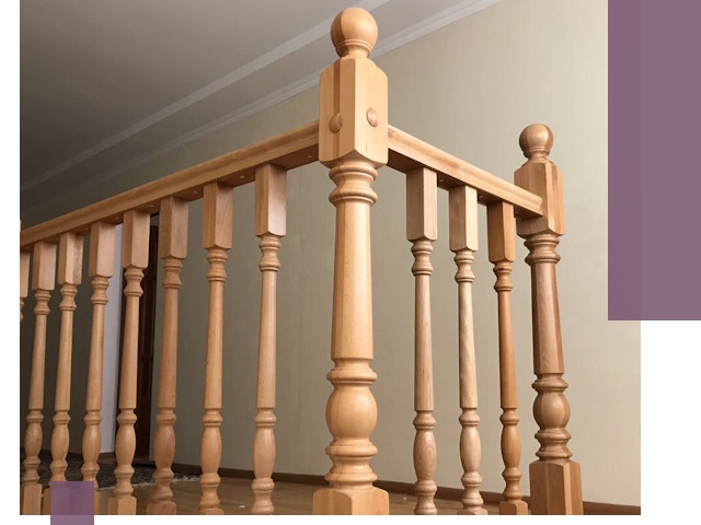 Деревянные перила на заказ в Похвистневе: монтаж и изготовление