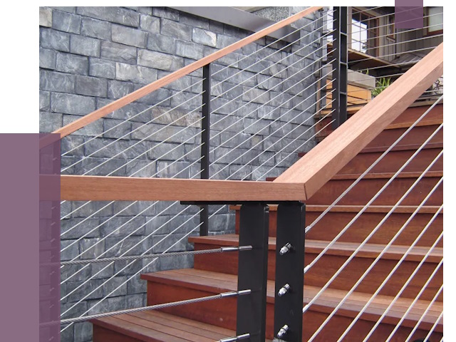 Тросовые перила под ключ в Похвистневе от 7792 руб. 