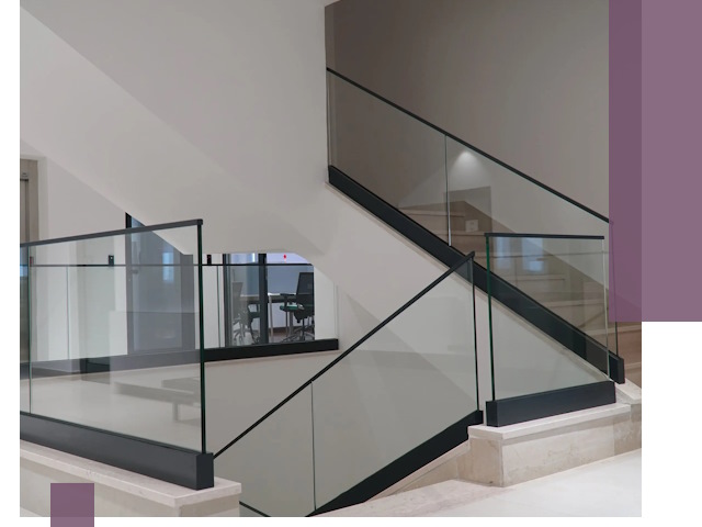 Стеклянные перила премиум-класса с установкой в Похвистневе