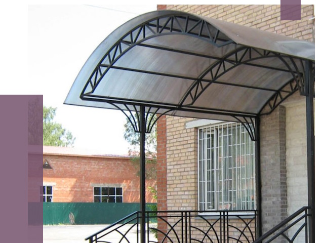 Металлические навесы и козырьки в Похвистневе от 12815 руб.