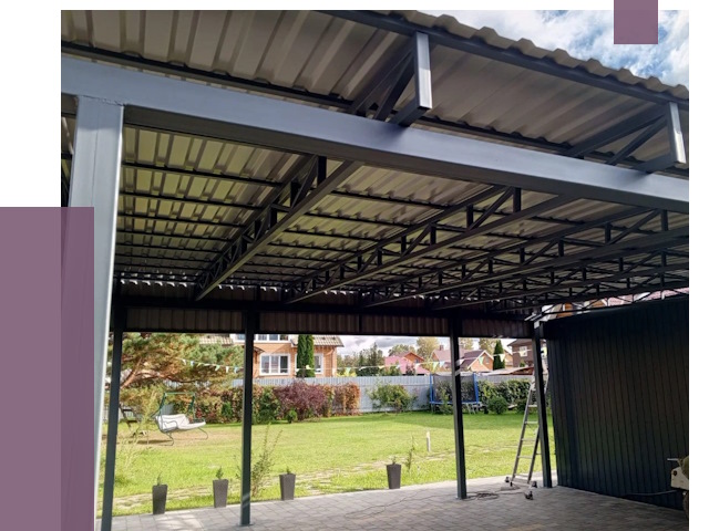 Монтаж навесов в Похвистневе от 7381 руб. — установка навеса | ПРОЛЁТ-Пхв