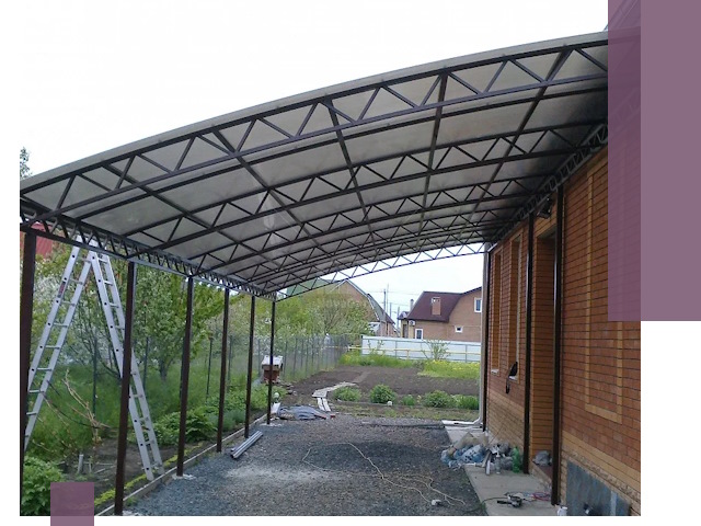 Профессиональный монтаж навесов под ключ в Похвистневе