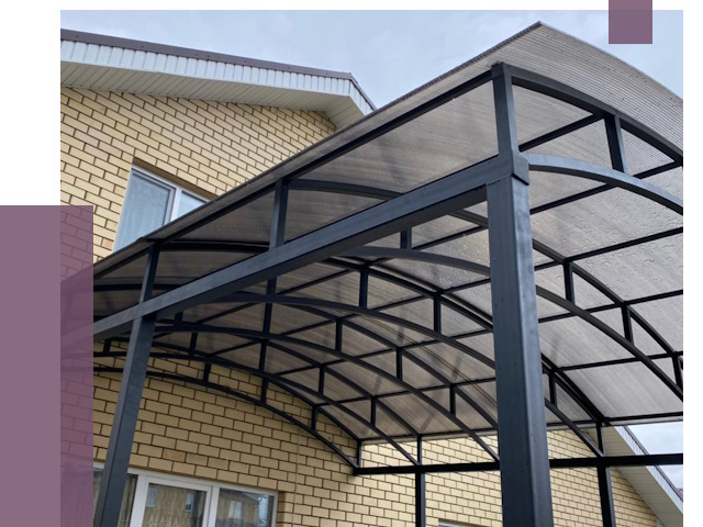 Монтаж козырьков в Похвистневе от 11534 руб. | ПРОЛЁТ-Пхв