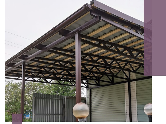 Навесы под ключ в Похвистневе: изготовление, монтаж и гарантия