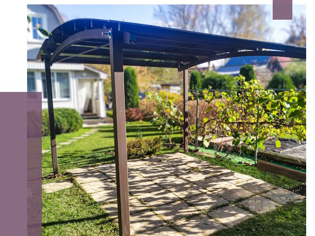 Навесы для дачи в Похвистневе от 12764 руб. под ключ — ПРОЛЁТ-Пхв