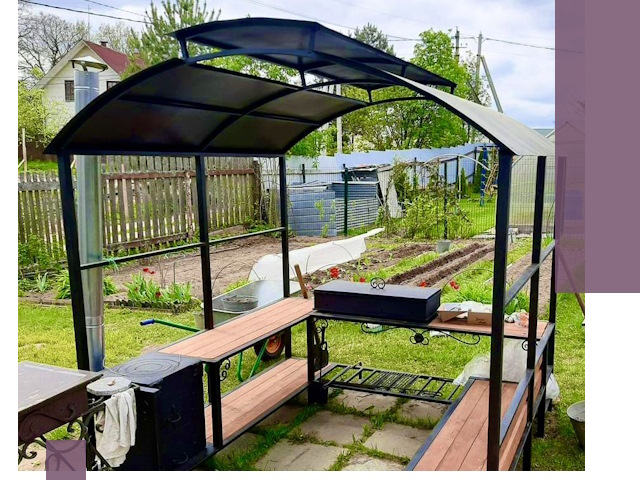 Навесы для барбекю в Похвистневе: изготовление, монтаж и демонтаж