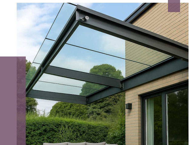 Стеклянные навесы и козырьки в Похвистневе от 12302 руб.