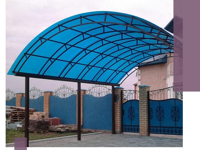 Арочные навесы под ключ в Похвистневе — изготовление и монтаж