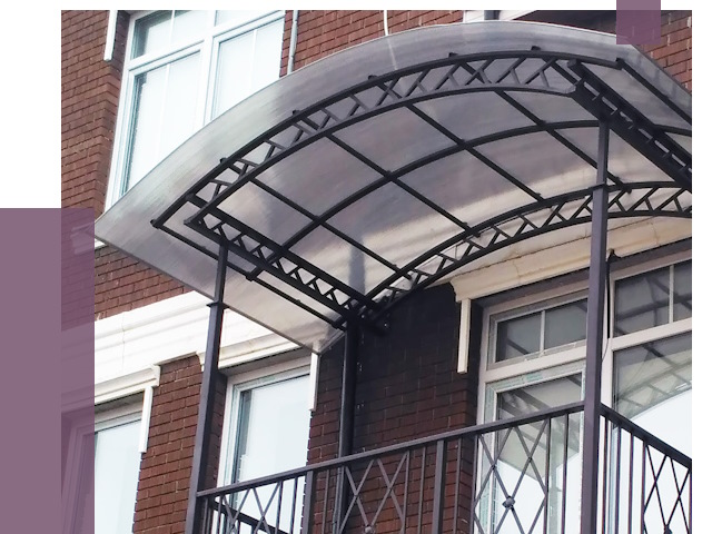 Козырьки над балконом в Похвистневе от 8663 руб. | ПРОЛЁТ-Пхв