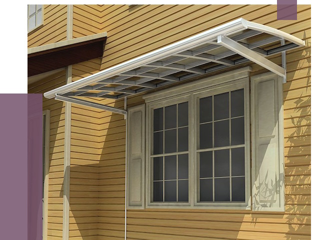 Козырьки над окнами в Похвистневе от 7638 руб. — монтаж, покупки | ПРОЛЁТ-Пхв