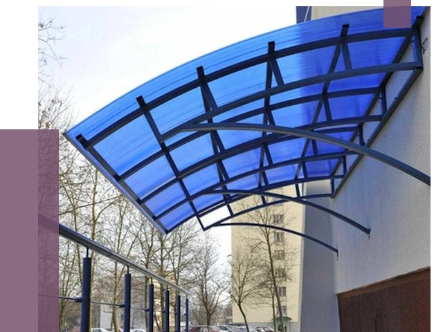 Козырьки из поликарбоната в Похвистневе от 4306 руб. под ключ | ПРОЛЁТ-Пхв