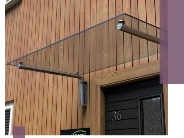 Стеклянные козырьки на входы и фасады в Похвистневе