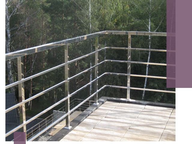 Парапеты из нержавеющей стали в Похвистневе — изготовление и монтаж