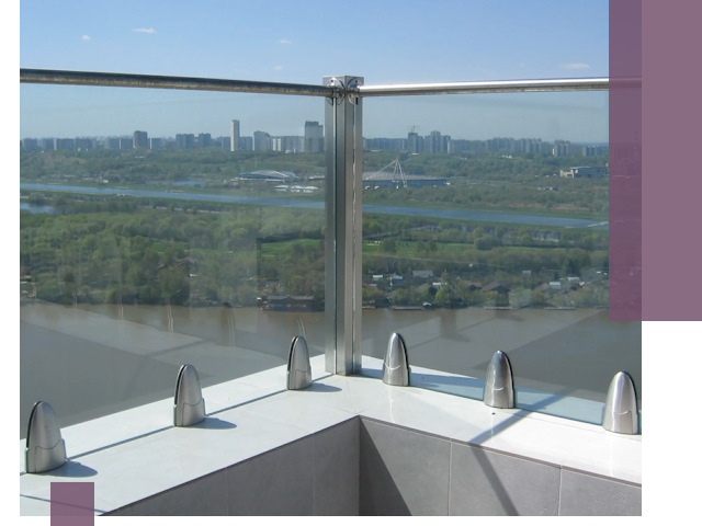 Стеклянные парапеты премиум класса в Похвистневе для домов и бизнесов