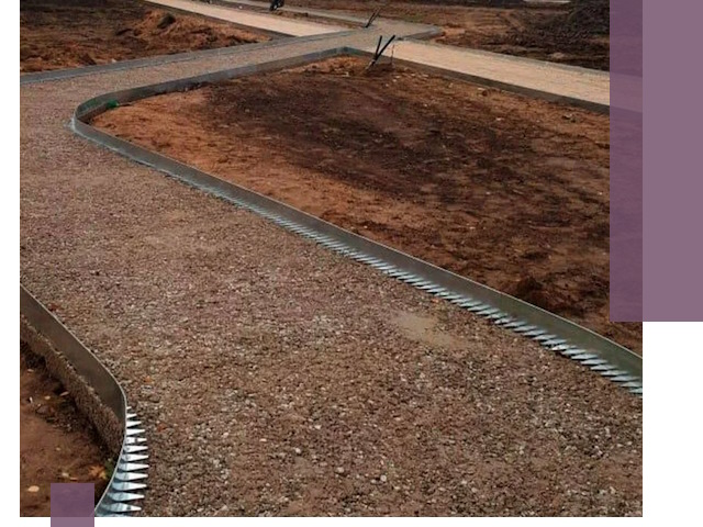 Металлические бордюры под ключ в Похвистневе — изготовление и монтаж