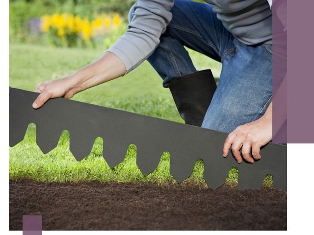 Металлические бордюры для газона в Похвистневе — изготовление и монтаж