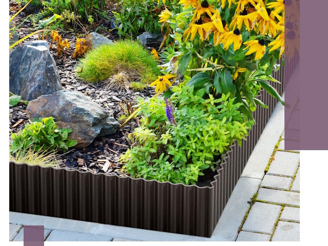 Металлические бордюры для клумб в Похвистневе — производство и монтаж