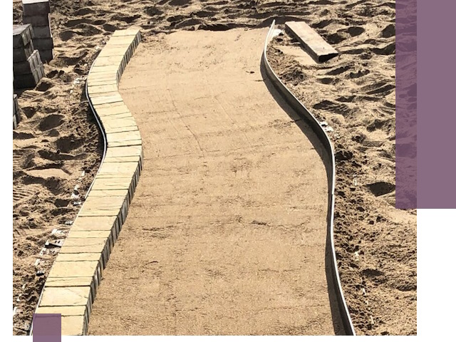 Металлические бордюры для тротуаров в Похвистневе — прочные и долговечные