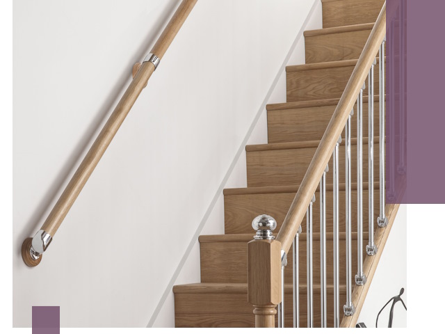 Пристенные поручни из стали и нержавейки под монтаж в Похвистневе